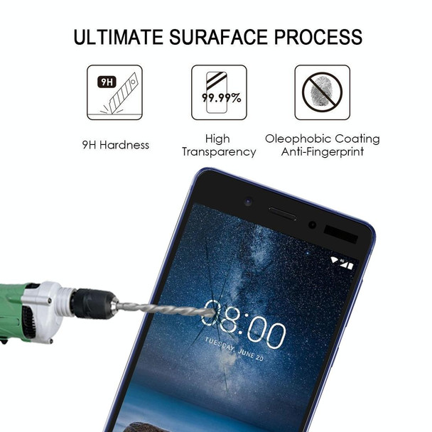 Full Glue Full Cover Screen Protector Tempered Glass film for Nokia 1 Plus