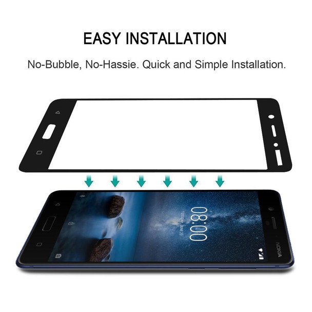 25 PCS Full Glue Full Cover Screen Protector Tempered Glass film for Nokia 2.1