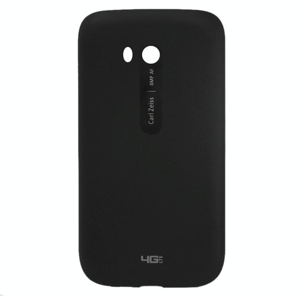 Smooth Surface Plastic Back Housing Cover for Nokia Lumia 822(Black)