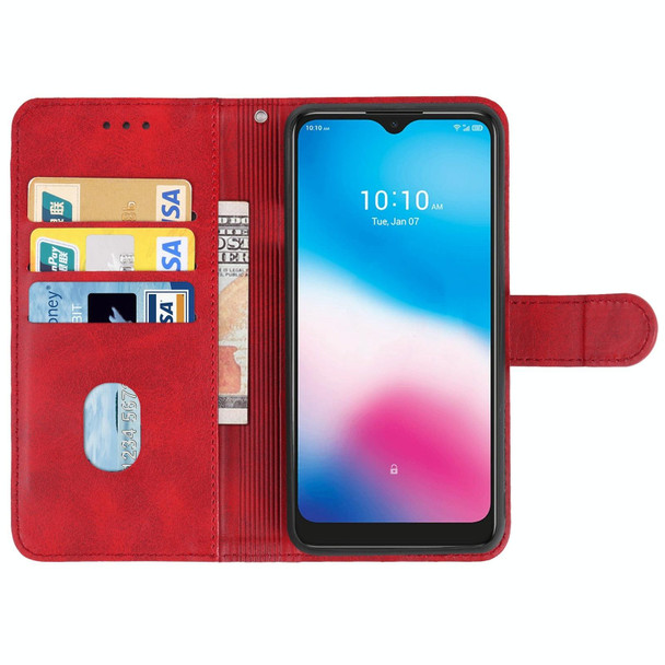 Leather Phone Case - Alcatel 3L 2020(Red)