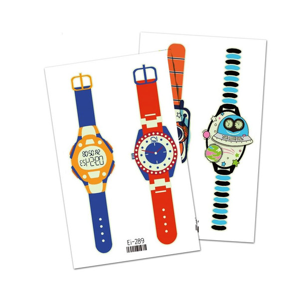 20 PCS Children Waterproof Luminous Cartoon Watch Tattoo Stickers(Ei-298)