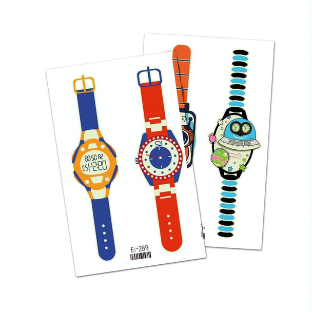 20 PCS Children Waterproof Luminous Cartoon Watch Tattoo Stickers(Ei-295)