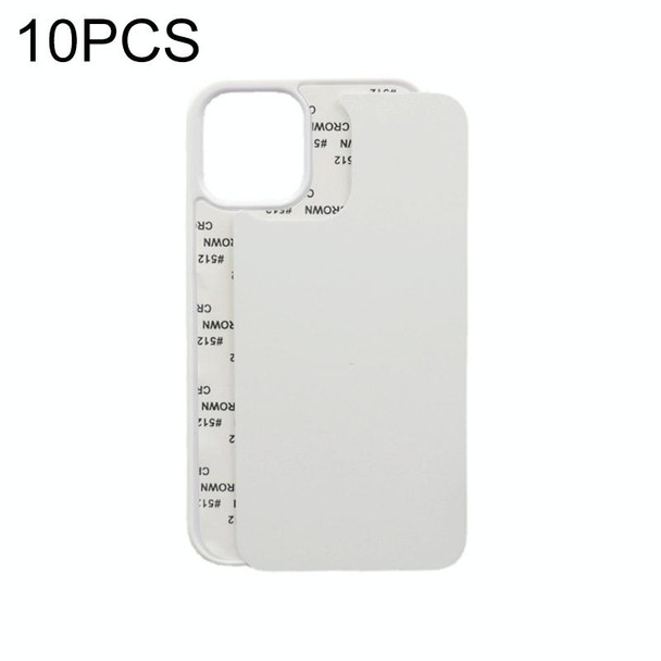 10 PCS 2D Blank Sublimation Phone Case - iPhone 13 Pro(White)