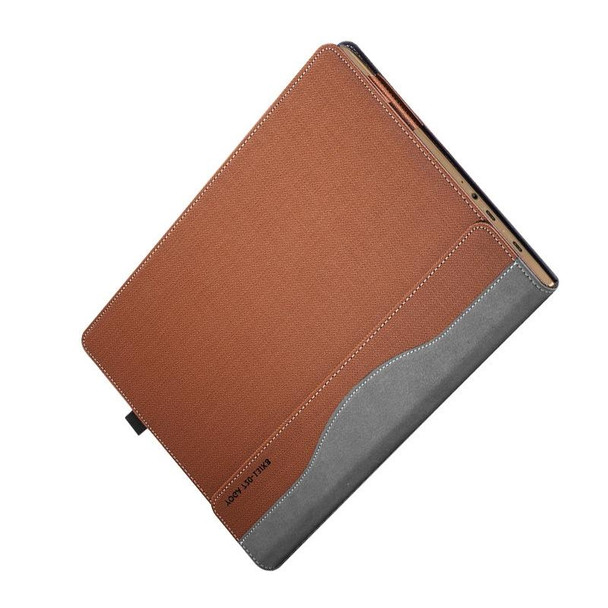 Laptop PU Leather Protective Case - Lenovo Yoga 730-13(Business Brown)