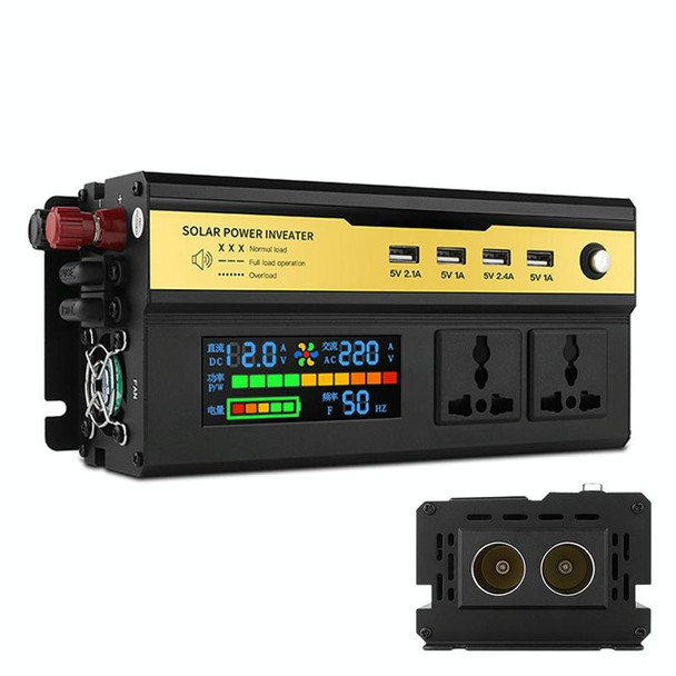 8896 1200W Car Smart Multi-functional Digital Display Inverter, Specification:12V