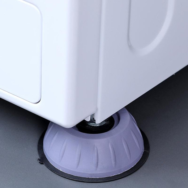 10 PCS Roller Washing Machine Foot Pad Rubber Refrigerator Shock-Absorbing Base(Large)
