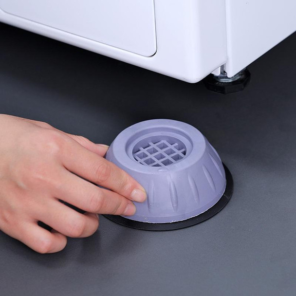 10 PCS Roller Washing Machine Foot Pad Rubber Refrigerator Shock-Absorbing Base(Large)