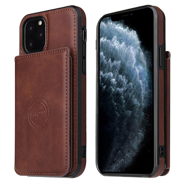 Calf Texture Magnetic Case - iPhone 11(Coffee)