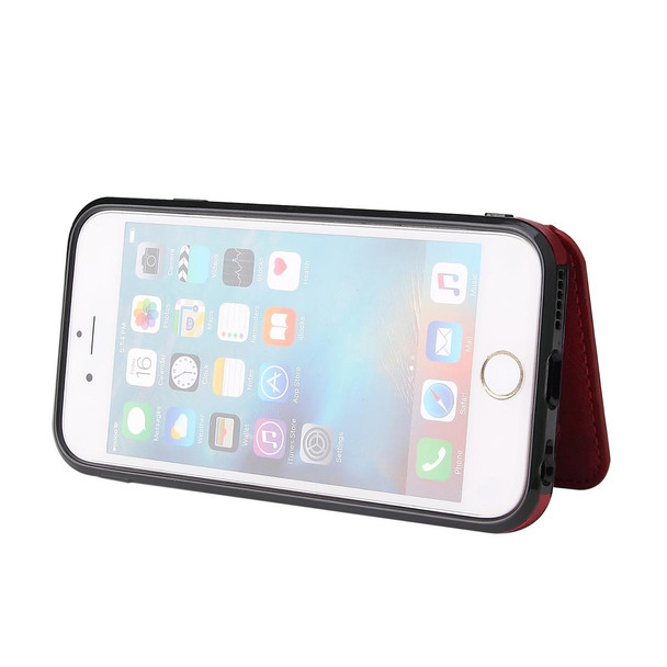 Calf Texture Magnetic Case - iPhone 6s Plus / 6 Plus(Red)