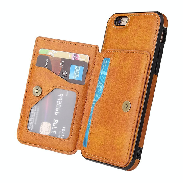 Calf Texture Magnetic Case - iPhone 6s Plus / 6 Plus(Brown)