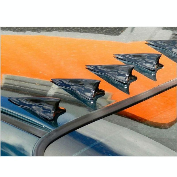 10 PCS Universal Car Black Shark Fin Diffuser Vortex Generator Roof Spoiler