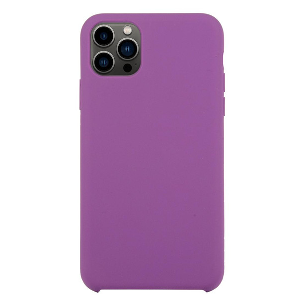 Solid Silicone Phone Case - iPhone 13 Pro(Purple)
