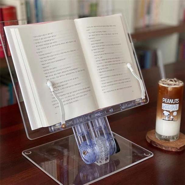 Acrylic Reading Rack Tablet Stand Desk Stand,Style: Liftable