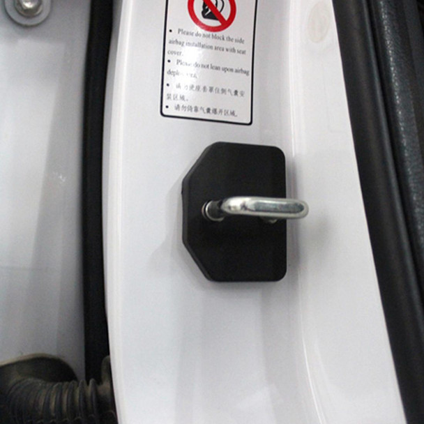 4 PCS Car Door Lock Buckle Decorated Rust Guard Protection Cover for SKOD Octavia 2015 Version Classic Octavia