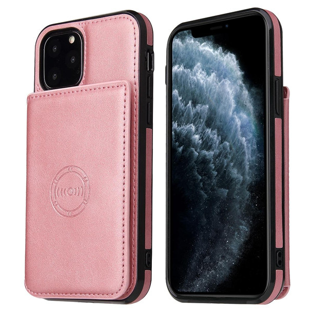 Calf Texture Magnetic Case - iPhone 12 Pro Max(Rose Gold)