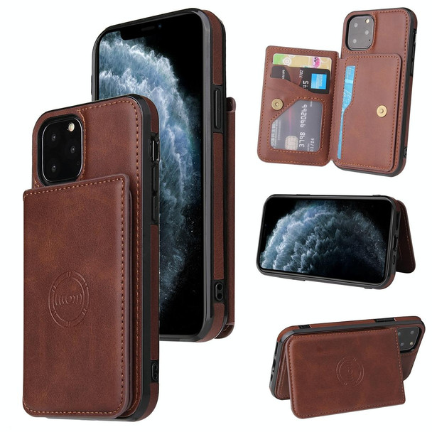 Calf Texture Magnetic Case - iPhone 11 Pro Max(Coffee)