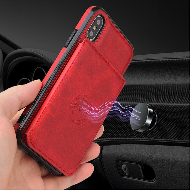 Calf Texture Magnetic Case - iPhone XR(Red)