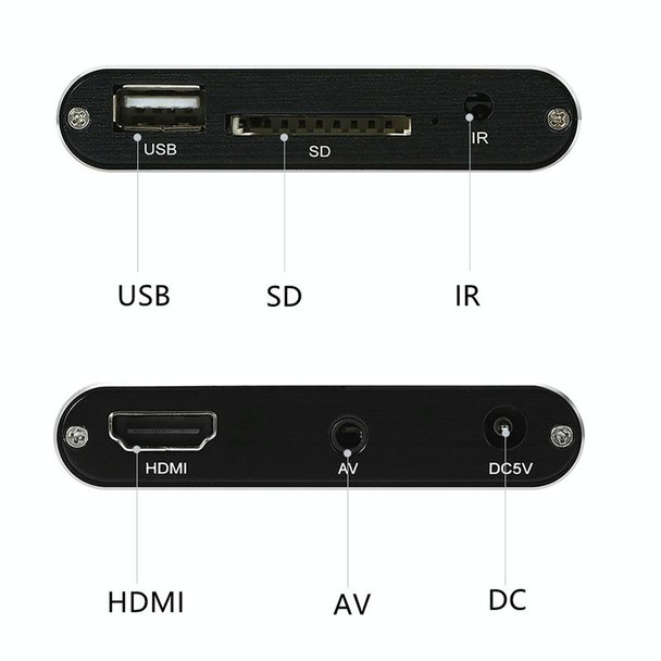 X9 HD Multimedia Player 4K Video Loop USB External Media Player AD Player(US Plug)