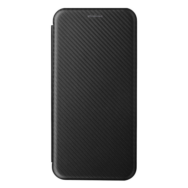 Blackview A55 Carbon Fiber Texture Magnetic Horizontal Flip PU Phone Case(Black)