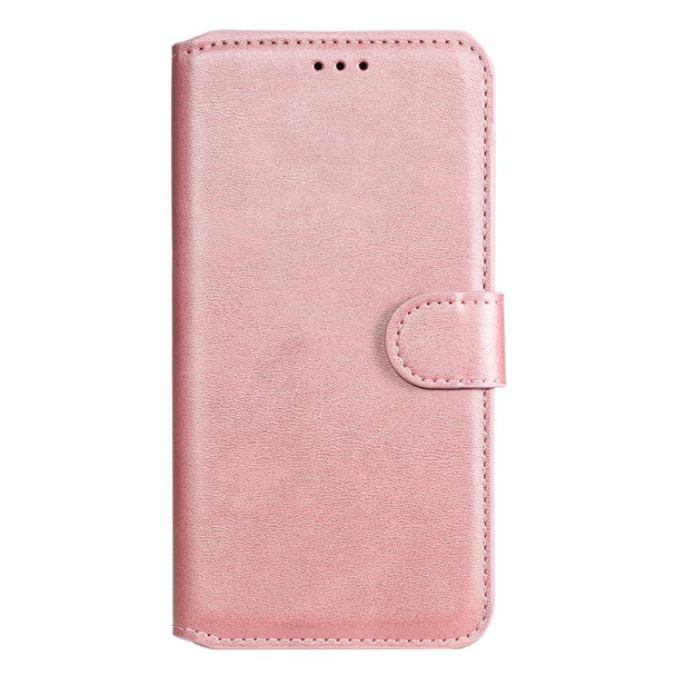 Xiaomi Redmi 9A Classic Calf Texture PU + TPU Horizontal Flip Leather Case, with Holder & Card Slots & Wallet(Rose Gold)