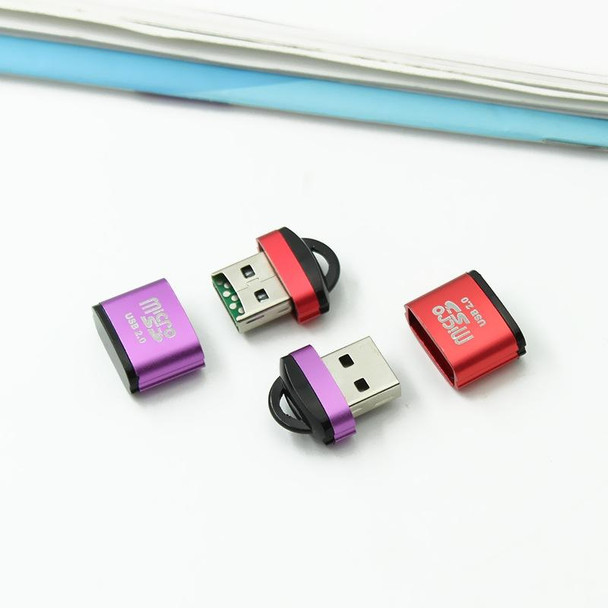 10 PCS 480Mbps Mini Micro SD Card Mobile Phone High-Speed TF Memory Card Reader Computer Car Speaker Card Reader(Blue)