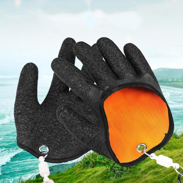 1 Pair Anti-Skid Catch Fish Latex Gloves Stab-resistant Waterproof Fishing Gloves, Specification: Left+Right+Magnetic Buckles