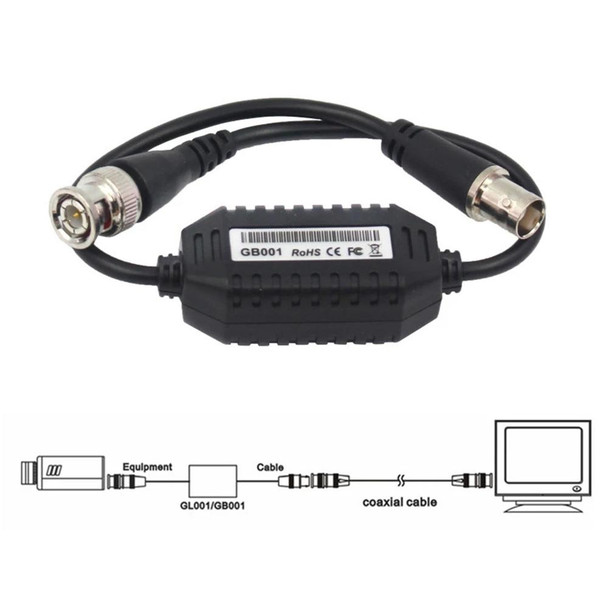 Coaxial Video Ground Loop Isolator(Black)