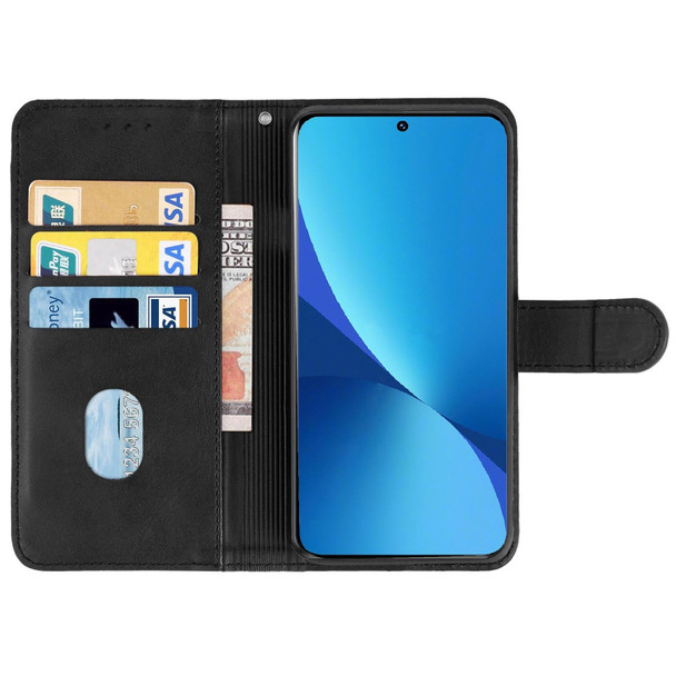 Leather Phone Case - Xiaomi 12 Pro(Black)