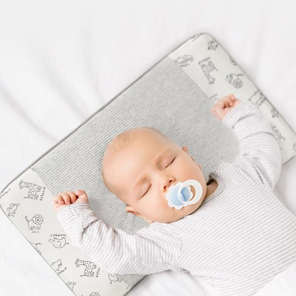 Baby Growth Pillow Slow Rebound Memory Foam Pillow, Dimensions: 46 x28.5 x1/3cm(Animals )