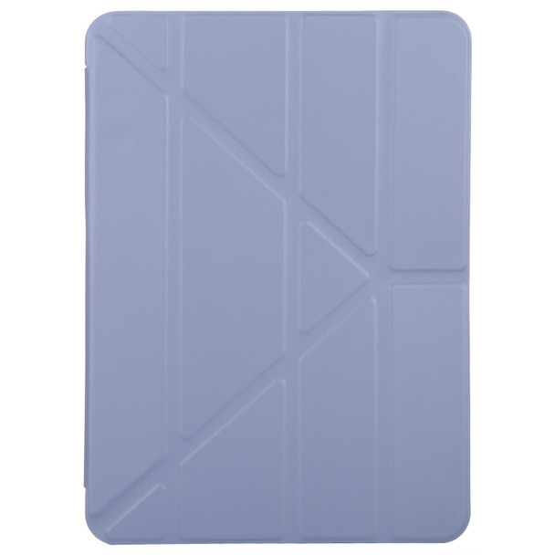 TPU Horizontal Deformation Flip Leather Case with Holder - iPad Air 2022 / 2020 10.9(Purple)