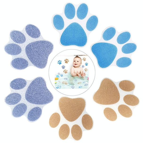 10 PCS PEVA Non-Slip Sticker Bathtub Cartoon Non-Slip Sticker, Size: 8x8cm(Blue)