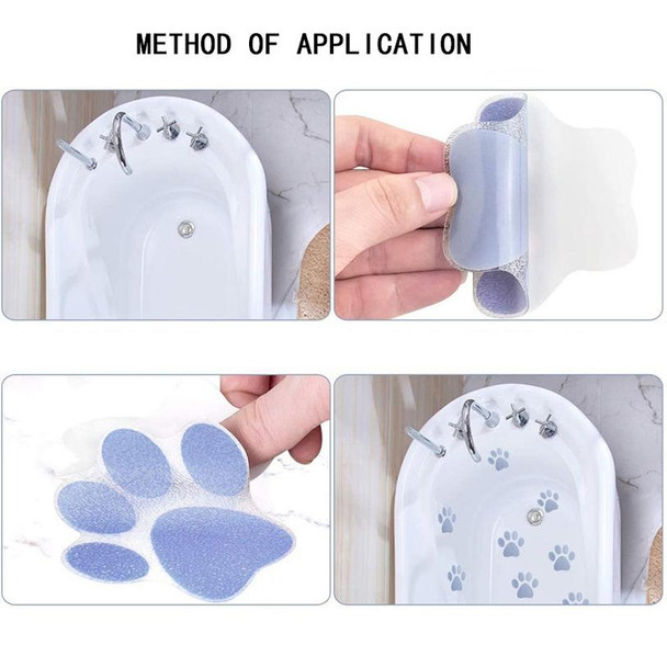 10 PCS PEVA Non-Slip Sticker Bathtub Cartoon Non-Slip Sticker, Size: 11.4x11.4cm(Blue)