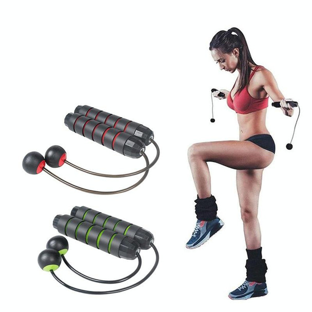 2 PCS Indoor Ropeless Skipping Fitness Exercise Weight Rope(Black)