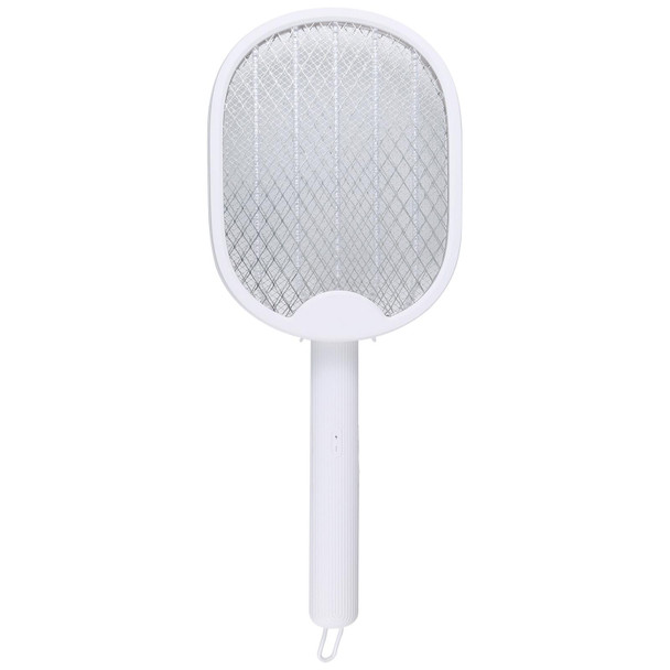 Multifunctional Rotating Folding Electric Mosquito Swatter (White)