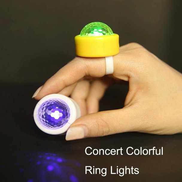 5 PCS D2 LED Flashing Finger Light Stage Small Magic Ball Flash(Pink)