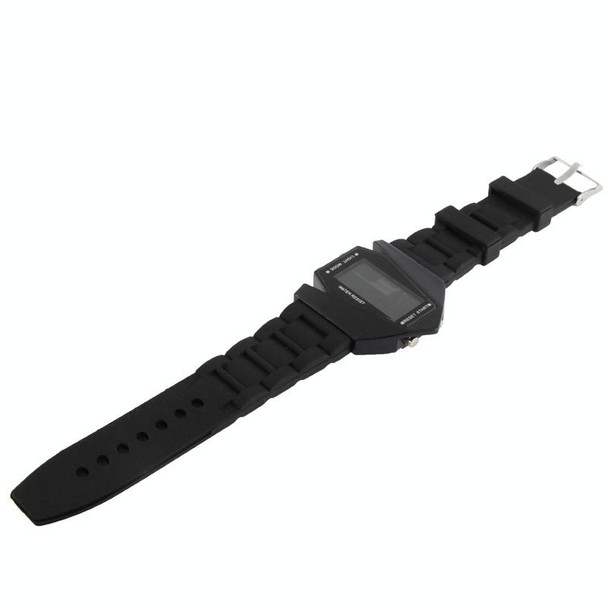 Fashion LED Digital Watch with Special Design Case(Black)