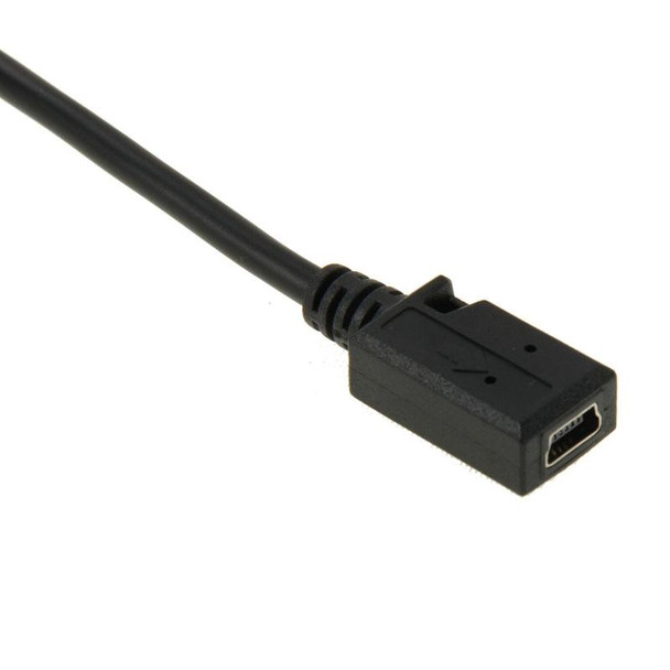 90 Degree Mini USB Male to Mini USB Female Adapter Cable, Length: 28cm