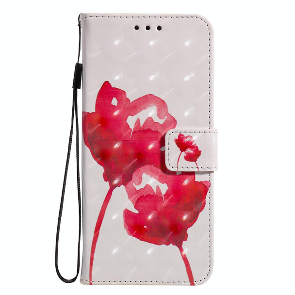 Samsung Galaxy S20 FE 3D Painting Horizontal Flip Leather Case with Holder & Card Slot & Lanyard(Red Rose)