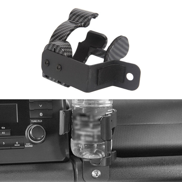 Car Multifunctional Carbon Fiber Water Cup Holder for Suzuki Jimny 2019-2020