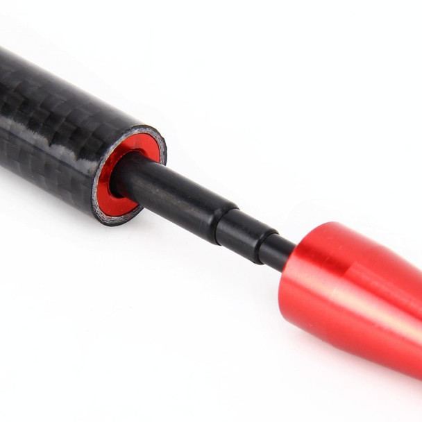 Short Aluminum Carbon Vehicle Car AM/FM Radio Antenna(Red)