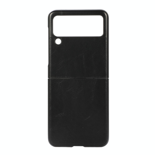Samsung Galaxy Z Flip3 5G PU Leather Phone Case(Black)