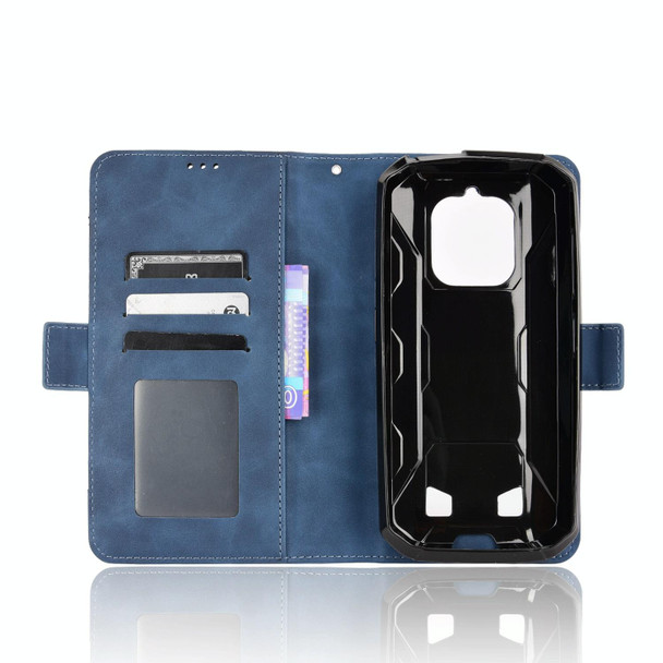 Oukitel WP18 Skin Feel Calf Texture Card Slots Leather Phone Case(Blue)