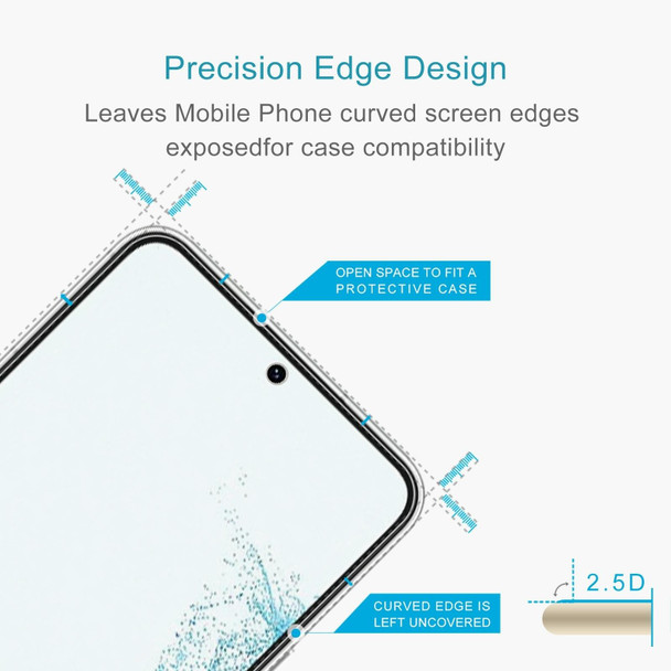 0.18mm 9H 2.5D Tempered Glass Fingerprint Unlock Film - Samsung Galaxy S22 5G