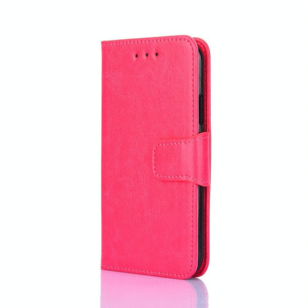 Xiaomi Redmi Note 11E 5G CN/Redmi 10 5G Crystal Texture Leather Phone Case(Rose Red)