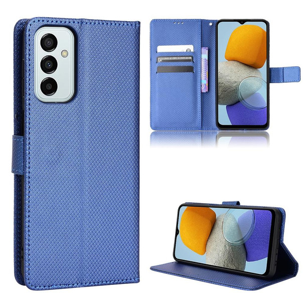 Samsung Galaxy M23 5G Diamond Texture Leather Phone Case(Blue)