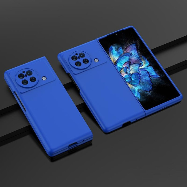 vivo X Fold Skin Feel PC Phone Case(Dark Blue)