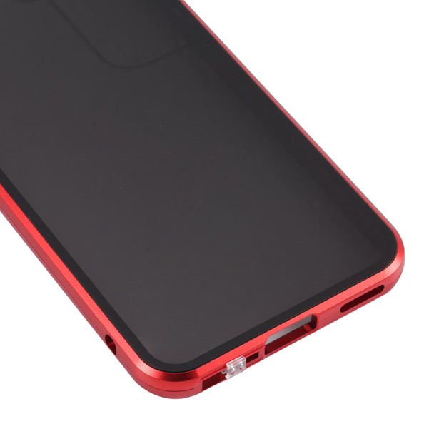 Samsung Galaxy S22 5G Anti-peeping Magnetic Double-sided Tempered Glass Phone Case(Red)