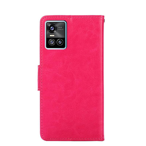 vivo S10 / S10 Pro Crystal Texture Leather Phone Case(Rose Red)