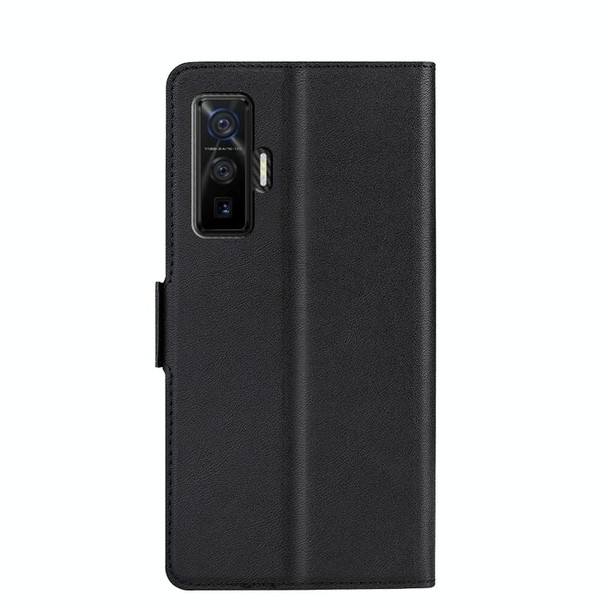 vivo iQOO 5 Pro 5G Ultra-thin Voltage Side Buckle PU + TPU Leather Phone Case(Black)