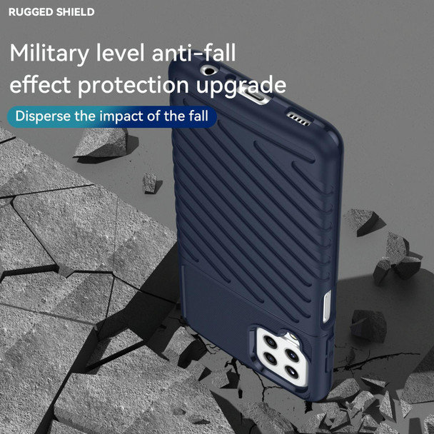 Samsung Galaxy A22 Thunderbolt Shockproof TPU Phone Case(Blue)